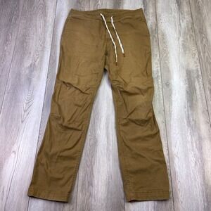 Topo Designs Dirt Pants Mens Large Brown Casual Travel Hiking Outdoor 32x30